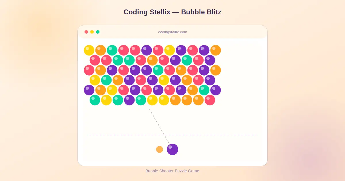 How to Create a Bubble Shooter Game Using HTML, CSS, and JavaScript
