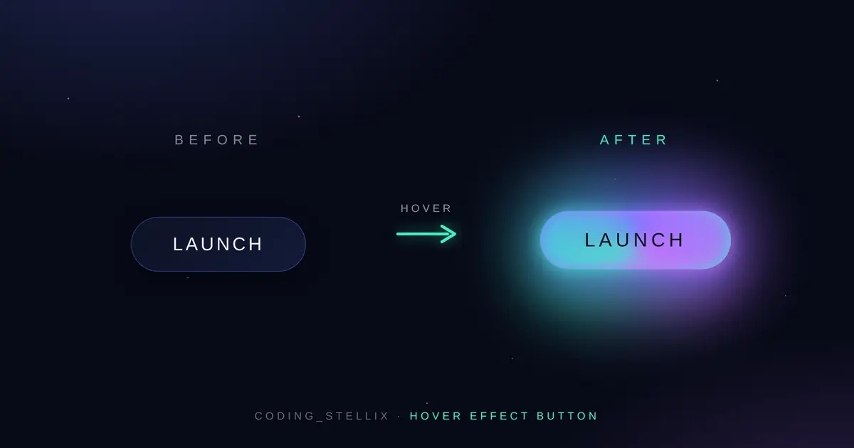 Cosmic Hover Button Effect Using Only HTML and CSS