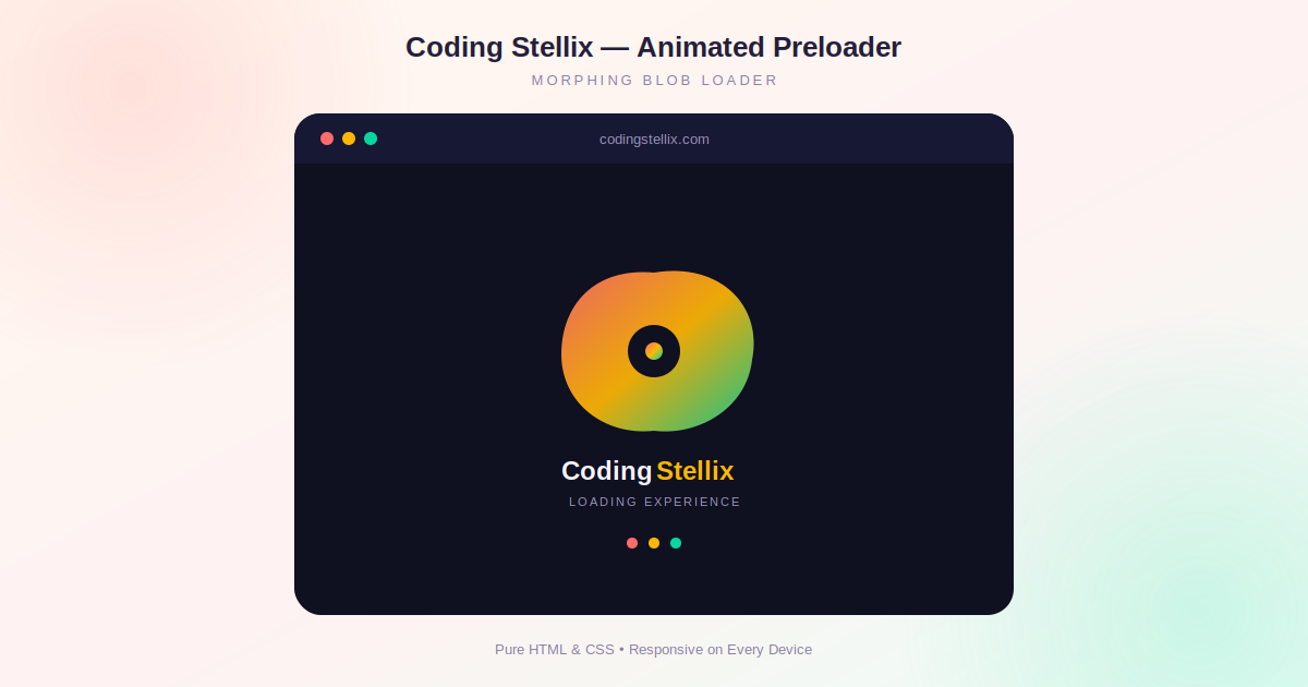 How to Create an Animated Website Preloader Using Only HTML and CSS