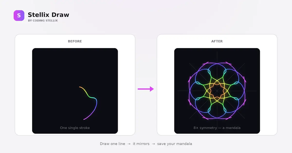 How to Create a Symmetry Drawing Website Using HTML, CSS and JS