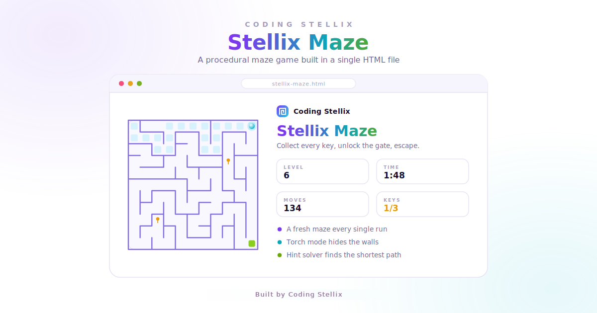 How to Create a Maze Game in HTML, CSS and JavaScript